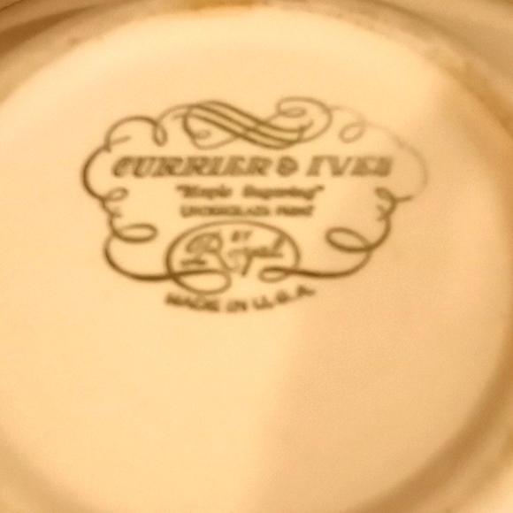 VTG- Currier & Ives by Royal Maple Sugaring- 2 Bowl Bundle - Picture 5 of 11